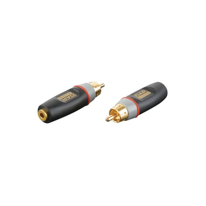 XGA04 - RCA cinch Male naar Mini Jack Female mono verloop stekker