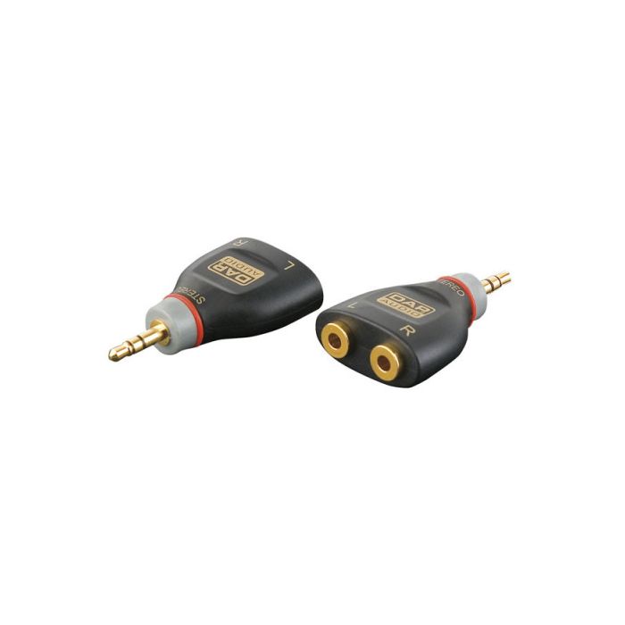 XGA16 - Mini Jack Male stereo naar 2 x Mini Jack Female splitter
