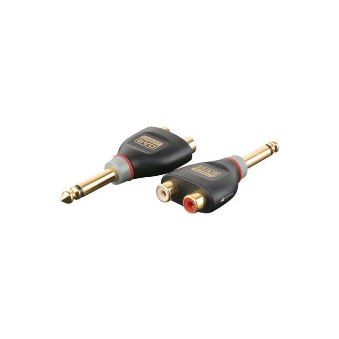 XGA19 - Jack Male mono naar 2 x RCA ( cinch ) Fe