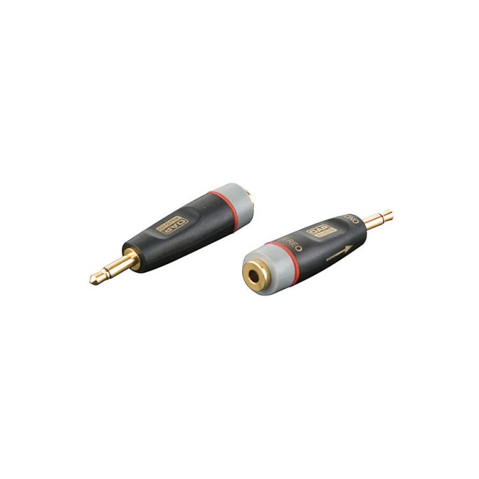 XGA43 - Mini Jack Male mono > Mini Jack Female ( impedantie aanpassing 10Kohm)