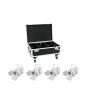 EUROLITE Set 4x LED THA-40PC wh + Case