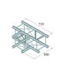 ALUTRUSS QUADLOCK 6082T-35 3-way T-Piece