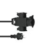 EUROLITE verlengkabel  3x1,5mm 1mtr 3 voudige contra stekker
