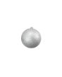 EUROPALMS Deco Kerst Ballen 10cm, zilver, glitter 4x