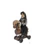 EUROPALMS Halloween Figure Girl on Pony, animated, 90cm