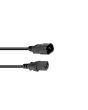 OMNITRONIC IEC-verlengkabel  3x1,0mm  1.5 mtr lengte zwart