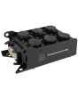 Showgear PowerCore 1m.6s Breakout Multipin H16 in naar 6x Schuko