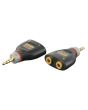 XGA16 - Mini Jack Male stereo  naar 2 x Mini Jack Female splitter 