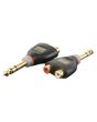 XGA18 - Jack Male stereo naar 2 x RCA ( Cinch ) Female verloop connector