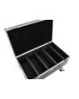 ROADINGER Flightcase 4x LED Strobe SMD PRO Trunk case with castors