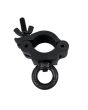 Showtec Half Coupler + Eye 340 kg zwart, Slimline for 50mm tube