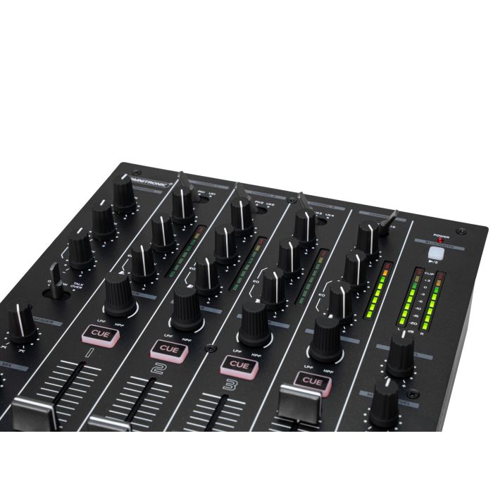OMNITRONIC PM-404F 4-channel DJ Mixer with Filter and Bluetooth