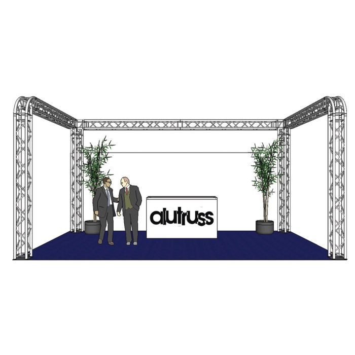 ALUTRUSS Truss set QUADLOCK 6082R U-Figure 7x4x3.5m (WxDxH)